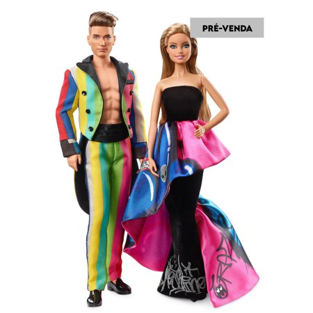 Barbie DonnaKaranNYコラボ PRÉ-VENDA Boneca Barbie Collector Barbie e Ken Moschino Giftset