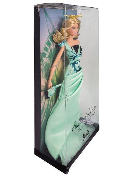 Barbie statue discount of liberty collector