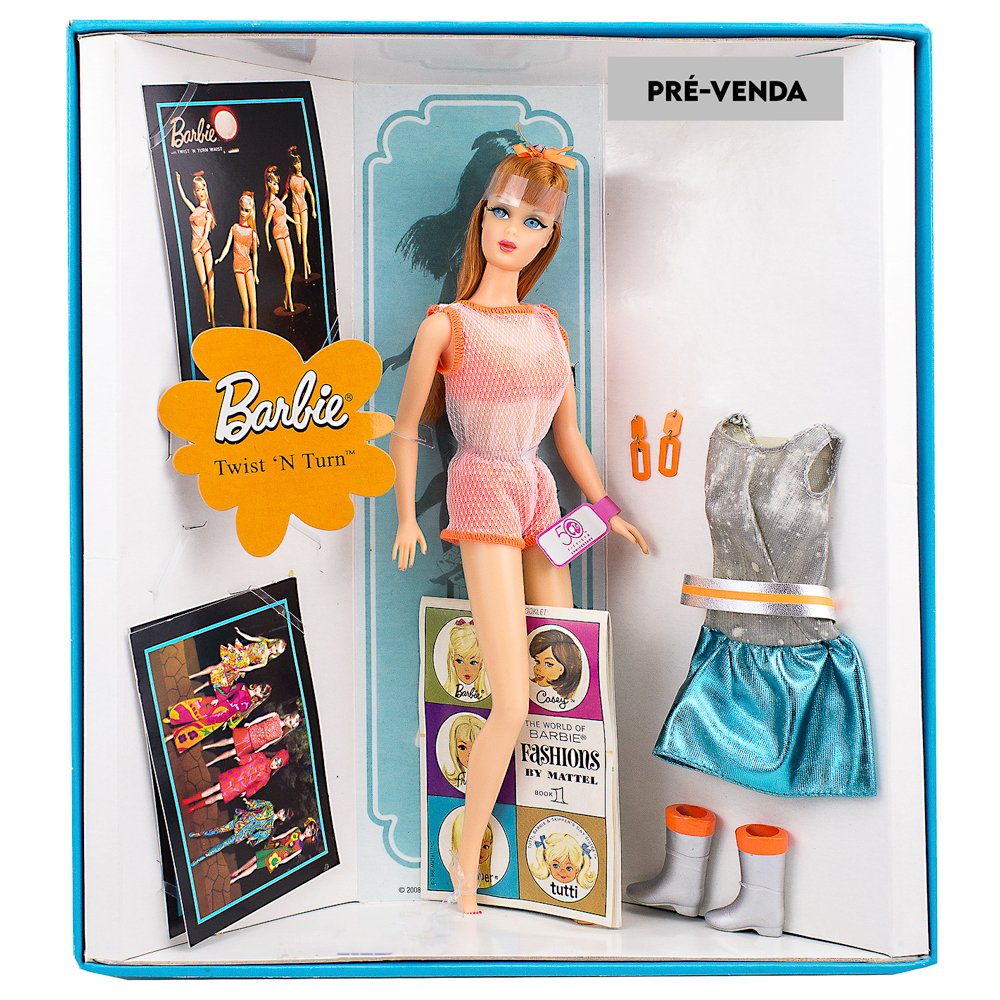 PRÉ-VENDA Boneca Barbie Collector My Favorite Doll 1967 Twist 'N