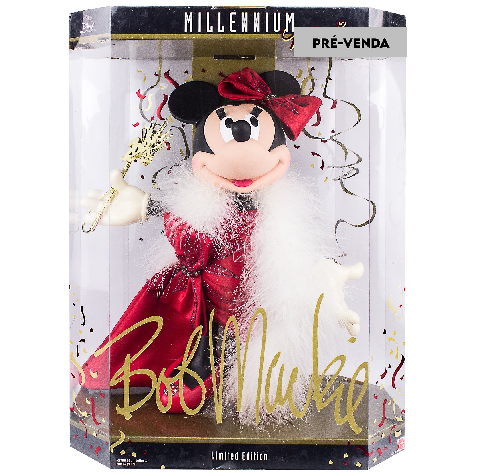 PRÉ-VENDA Boneca 1999 Bob Mackie Millennium Minnie Mouse Limited