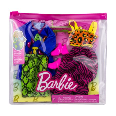 Conjunto de Roupas Barbie Estampa Animal Print - Mattel