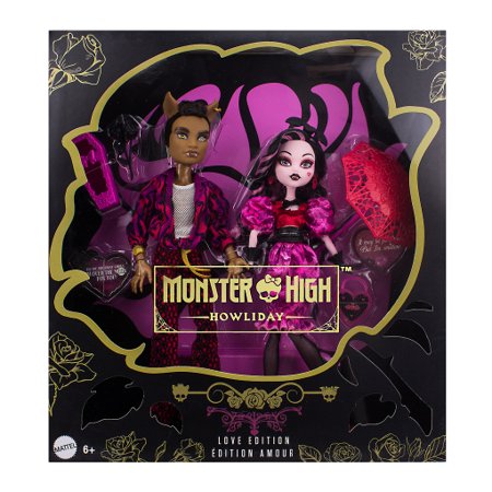 Boneca Monster High Howliday Draculaura and Clawd Love Edition - Mattel
