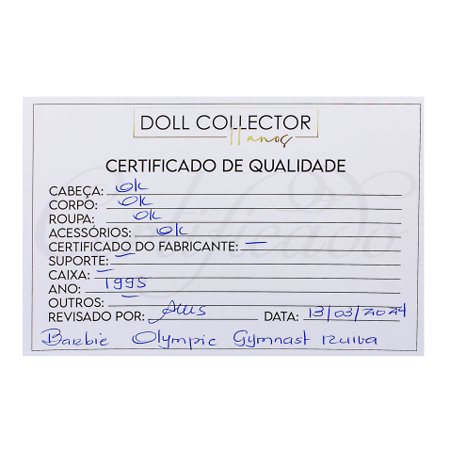 Boneca Barbie Olympic Gymnast Ruiva - Mattel (Removida da Caixa)