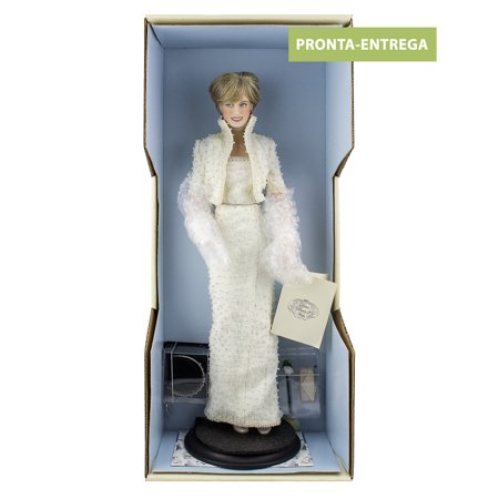 Boneca de Porcelana Diana Princess of Wales "Elvis Dress " - Franklin Mint