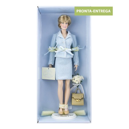 Boneca Diana, The People's Princess  Conjunto Azul Claro - Franklin Mint