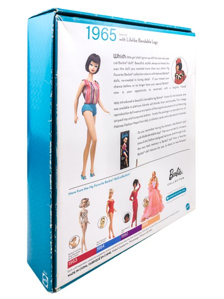 PRÉ-VENDA Boneca Barbie Collector My Favorite Doll Repro 1965