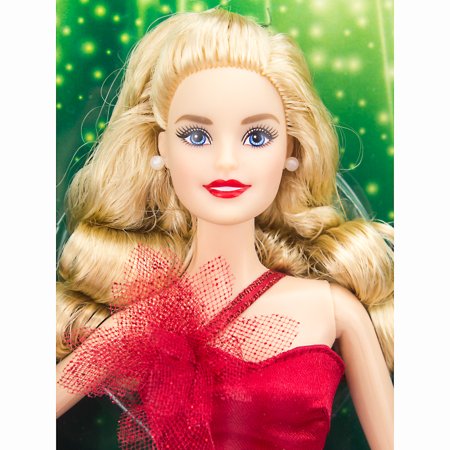 Barbie Signature Loira Holiday 2022 Vestido Vermelho - Mattel