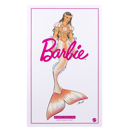PRÉ-VENDA Boneco Barbie Signature King Ocean Ken Merman - Mattel