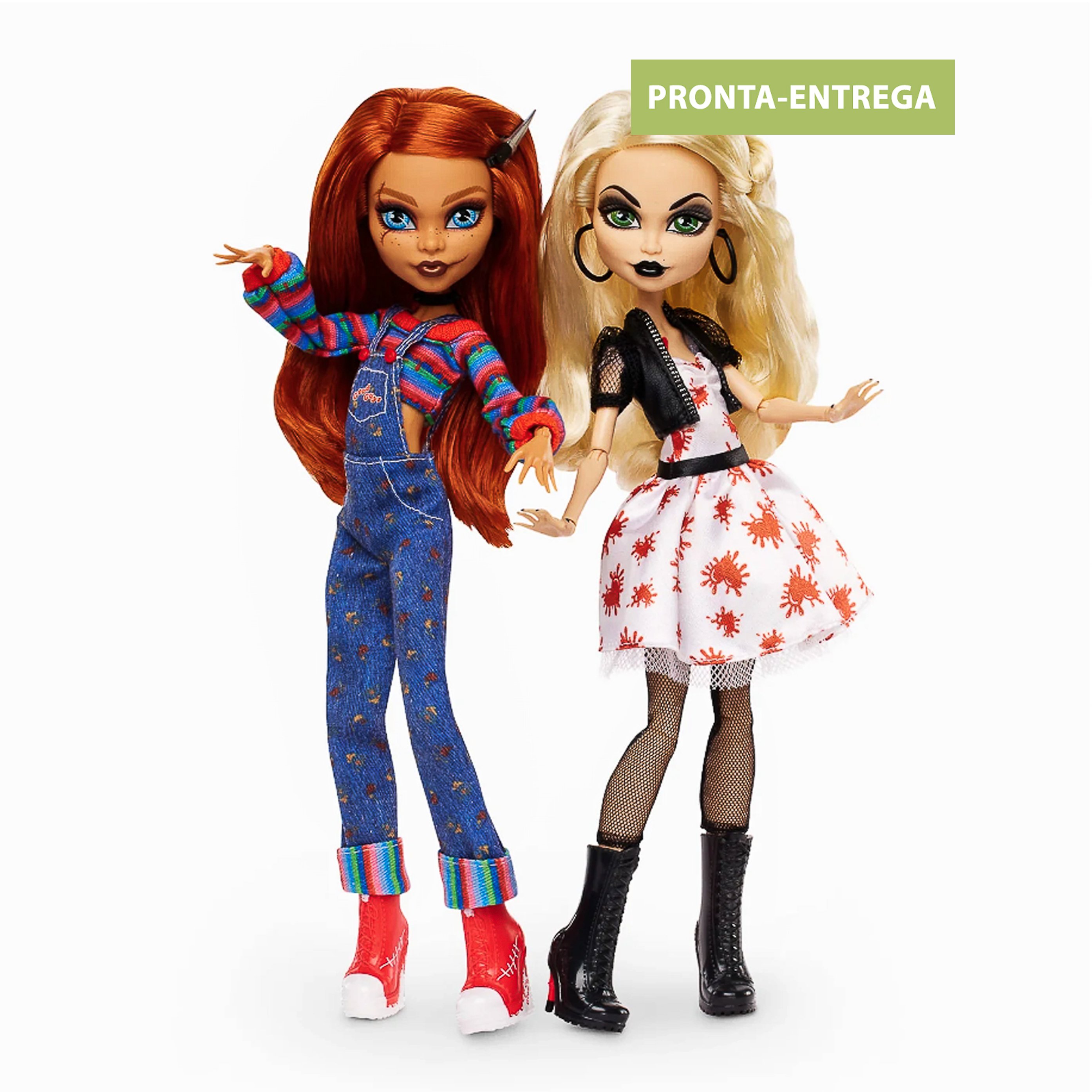 Bonecos Monster High Skullector Chucky e Tiffany - Mattel