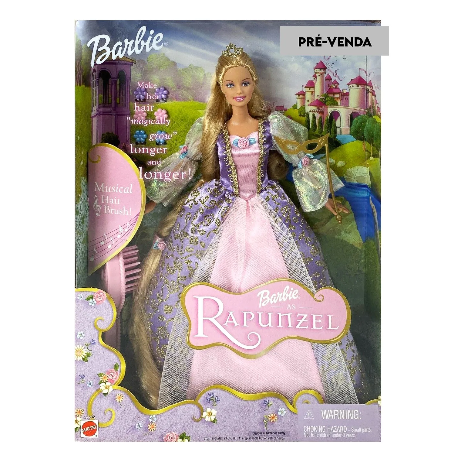 PRÉ-VENDA Boneca Barbie as Rapunzel 2001 - Mattel