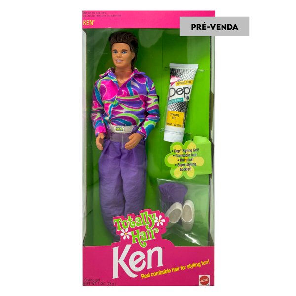 PRÉ-VENDA Boneco Barbie Ken Totally Hair 1991 Mattel Doll