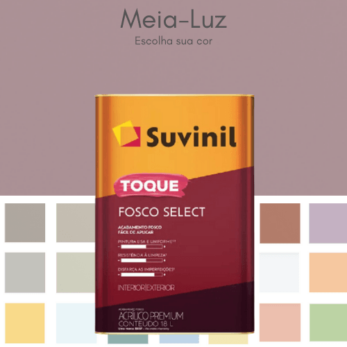 Sw 6932 Suvinil Toque Fosco Select 16L - Escolha sua cor - | NHMateriais