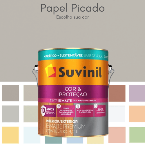 Tinta Esmalte Cor & Proteção Base D'Água Acetinado 3,2L - Escolha sua ...