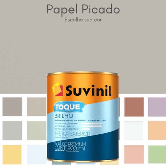 Tinta Suvinil Toque Brilho 0,8Lt - Escolha sua cor - | NHMateriais
