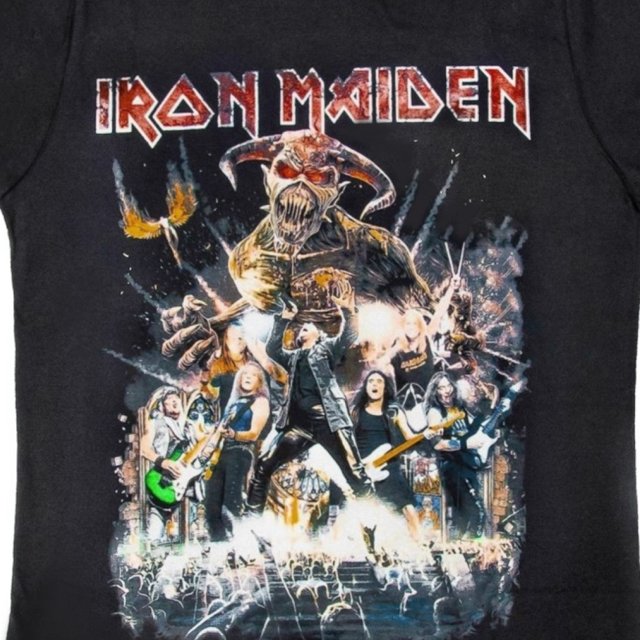 Camiseta Iron Maiden Tour 100% Algodão