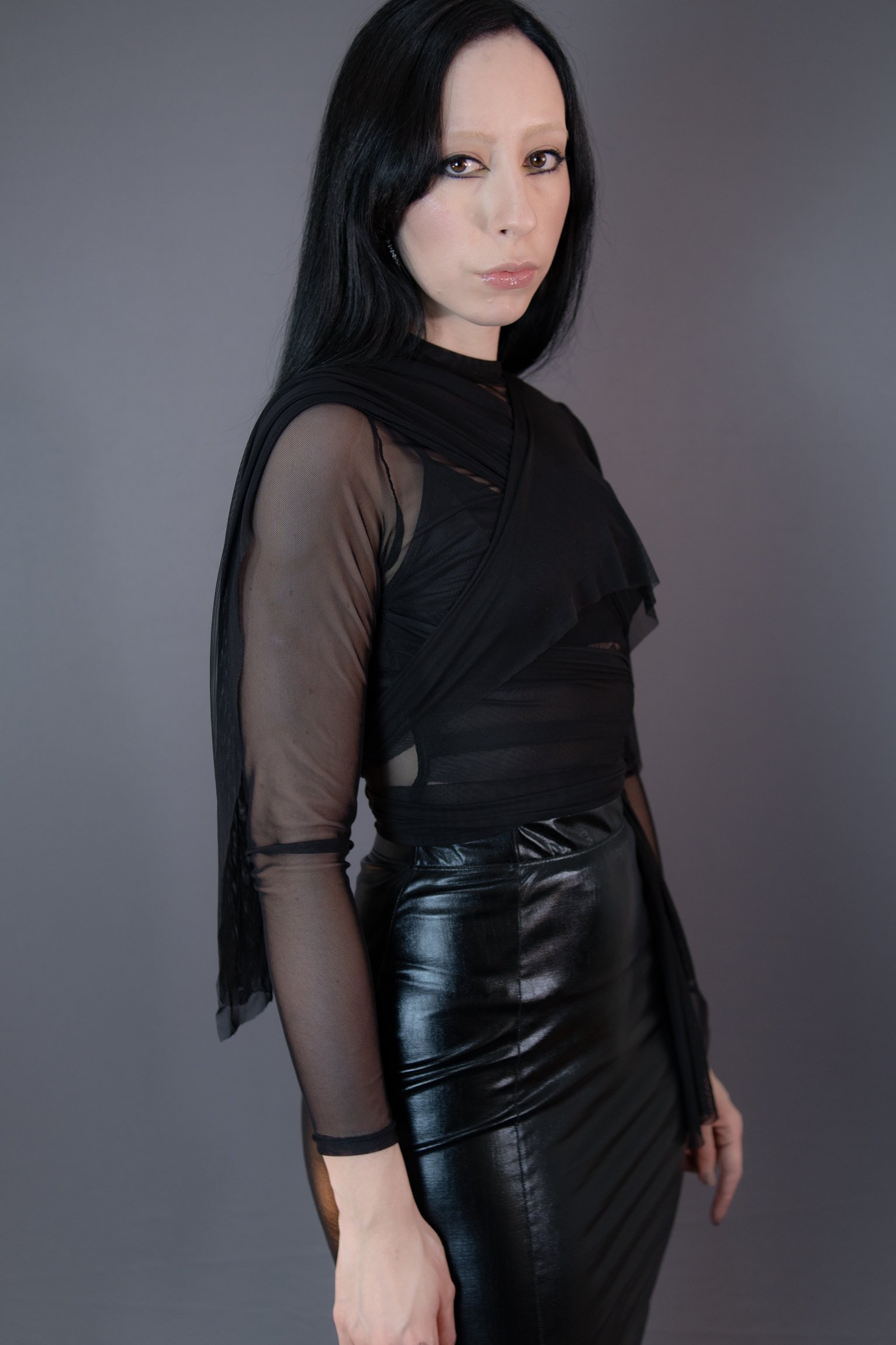 Blusa Tied Up em Tule com Amarração Versátil | GARGULIA