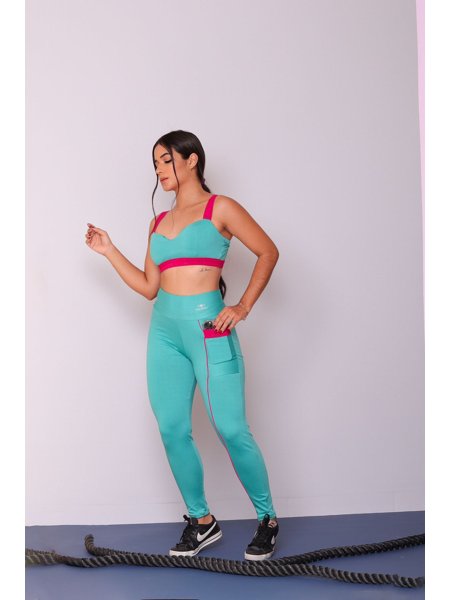 Conjunto Fitness Suplex Poliéster - Bolso 02 | Loja TOPSTAR
