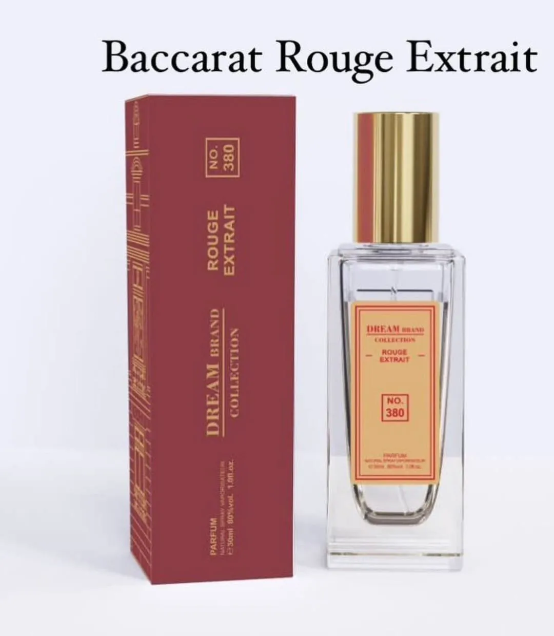 Tubete Dream Brandcollection 380 Inspiração Baccarat Rouge
