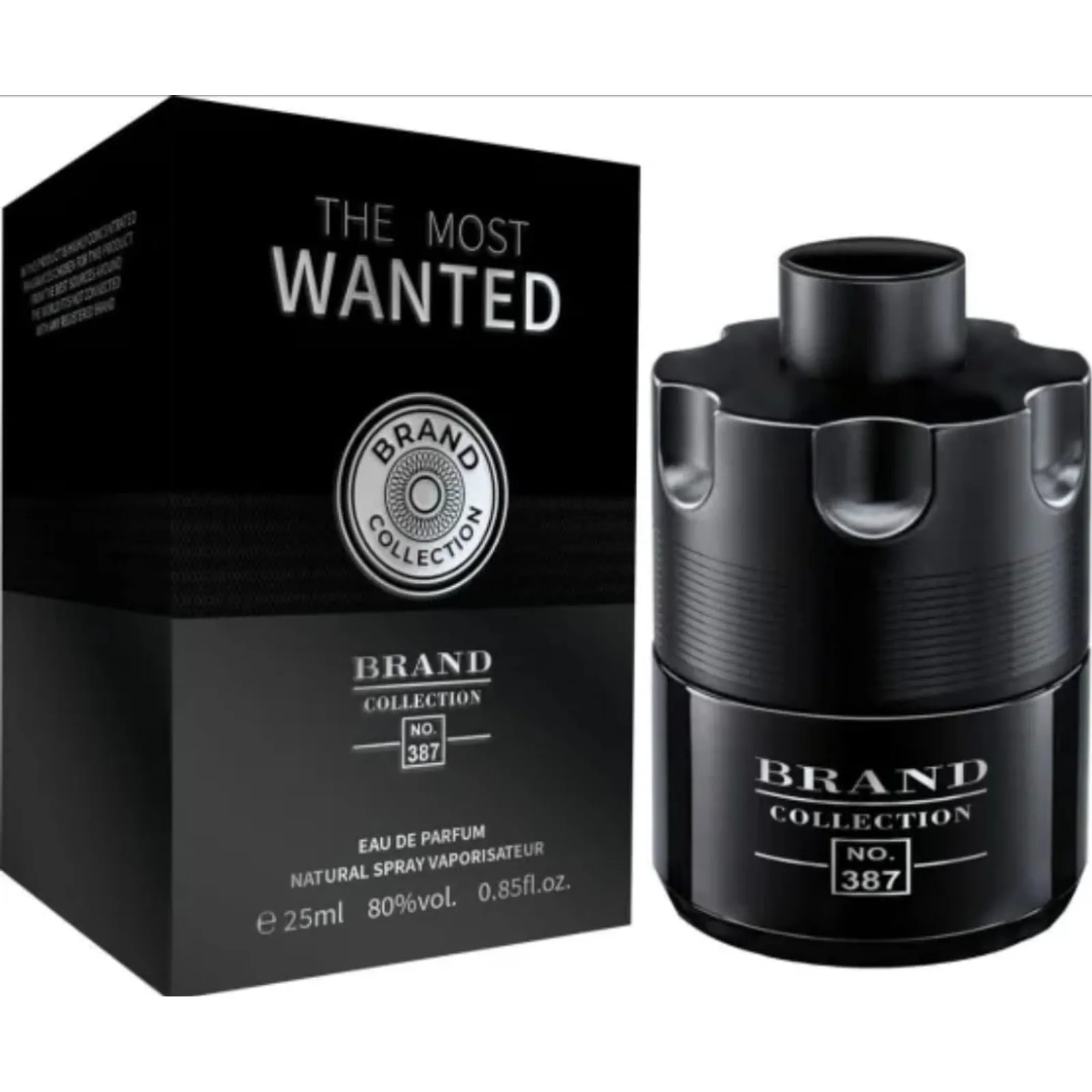 MINIATURA BRAND COLLECTION 387 WANTED THE MOST INTENSE MASC 25ML - imagem 1