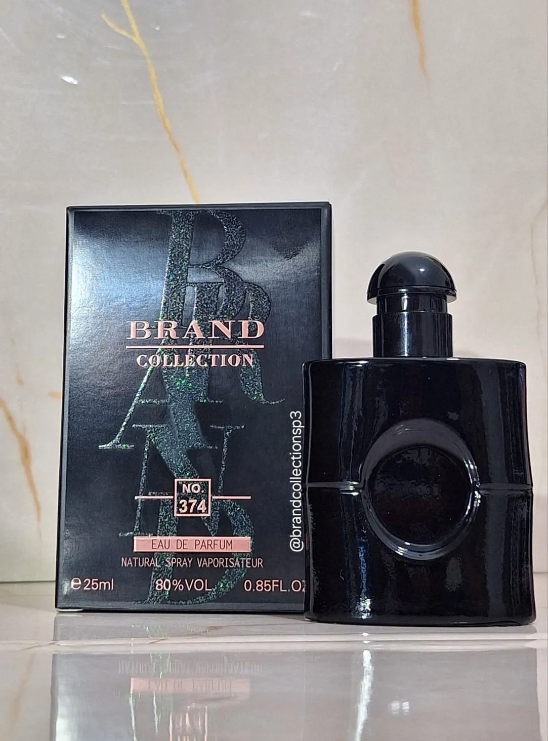 Brand Collection 374 Inspiração Black Opium Le Parfum 25ml