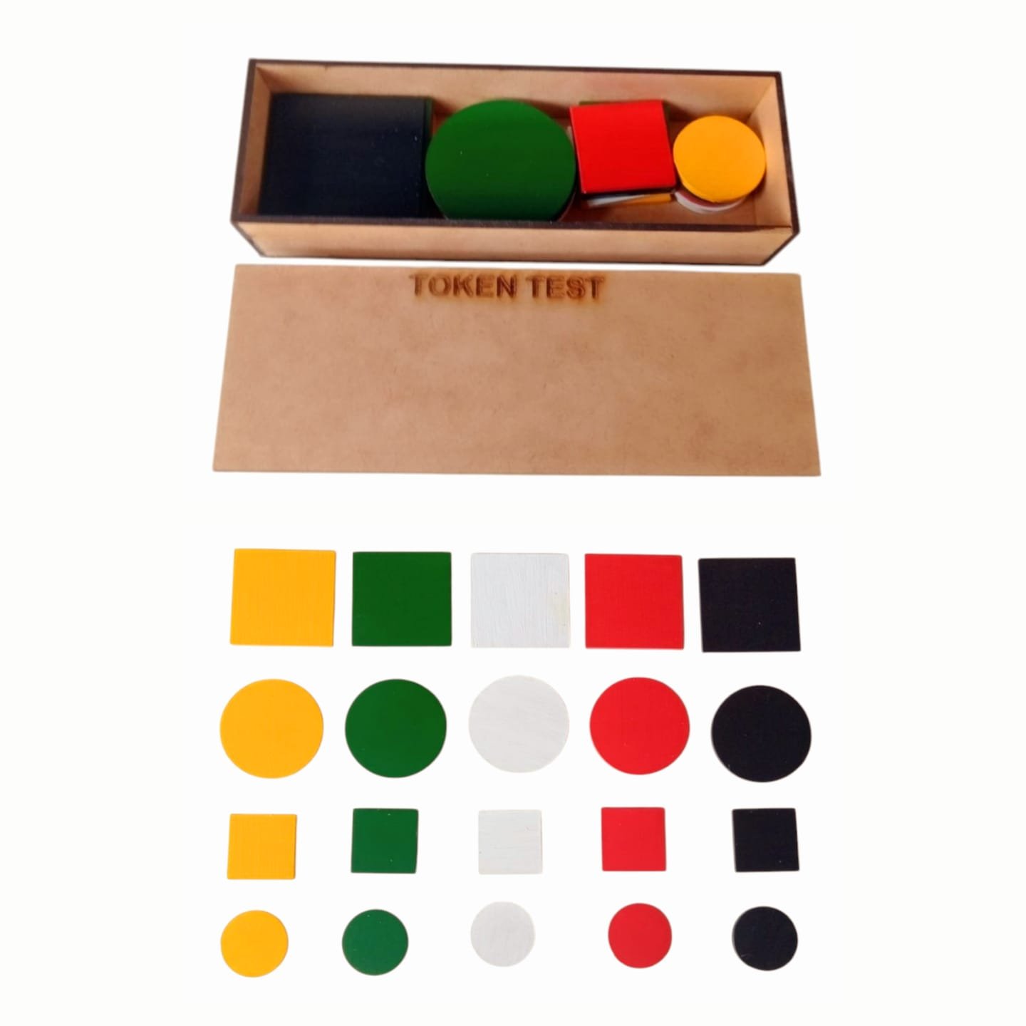 Token Test Educativos Pedagógicos Testes Neuro Psicológicos Brinquedos ...