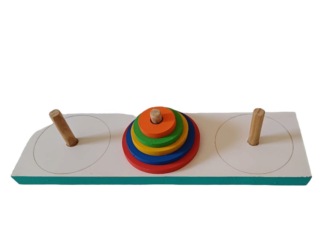 Torre de Hanoi 5 Jogos Educativos Pedagógicos Lúdicos Quebra Cabeça ...