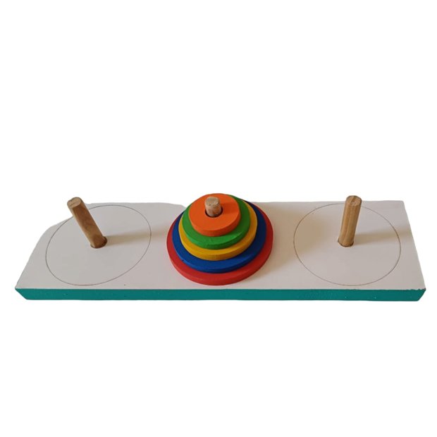 Torre de Hanoi 5 Jogos Educativos Pedagógicos Lúdicos Quebra Cabeça ...