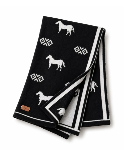 Manta de Pescoço Cachecol Echarpe Lenço Pashmina Xale - Cavalos