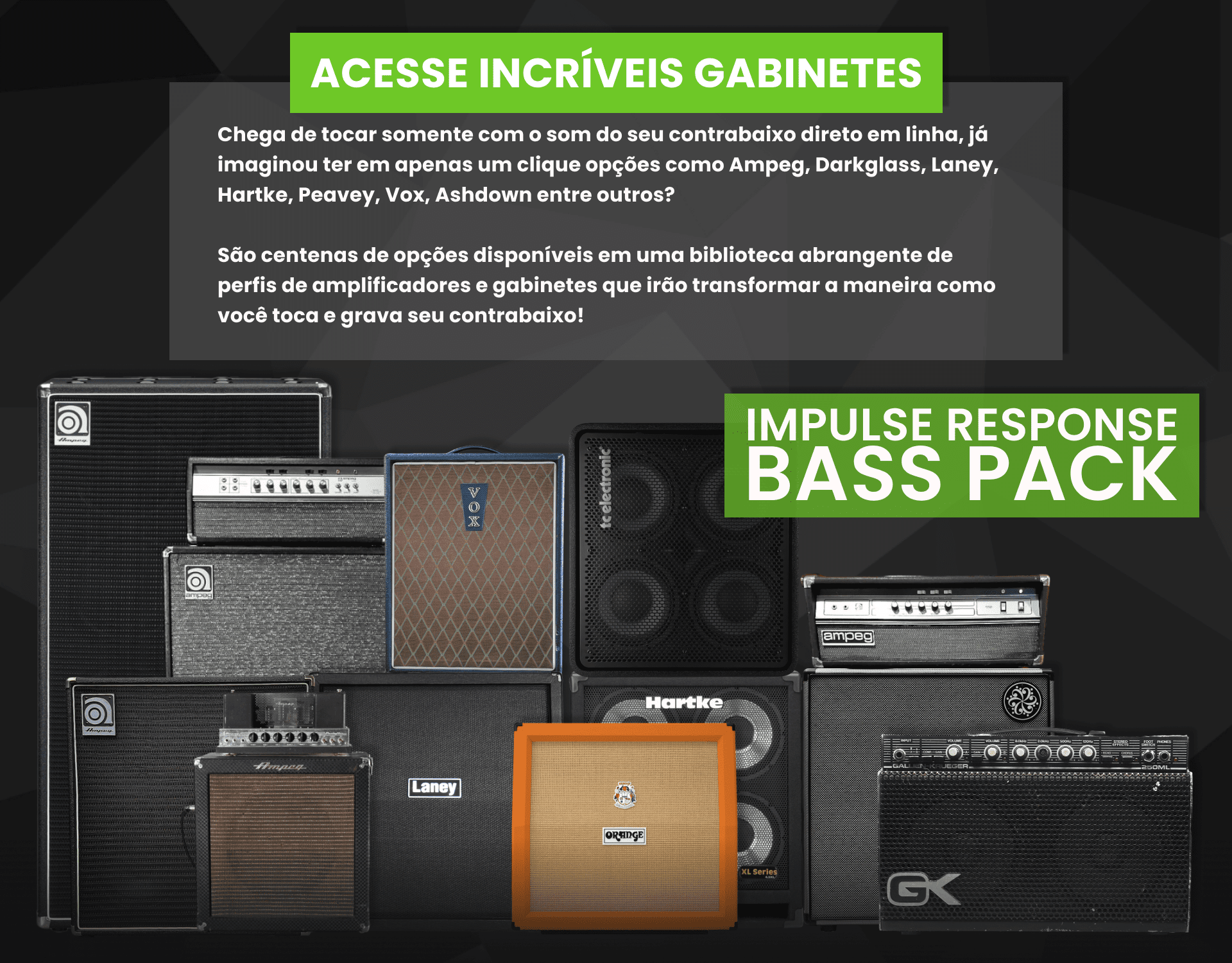 Impulse Response Bass Pack Premium (1.000 IR's para Contrabaixo