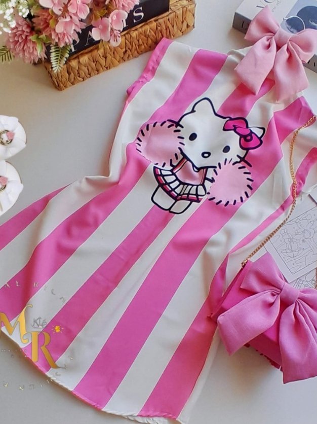 Vestido Hello Kitty | Mamãe Rica