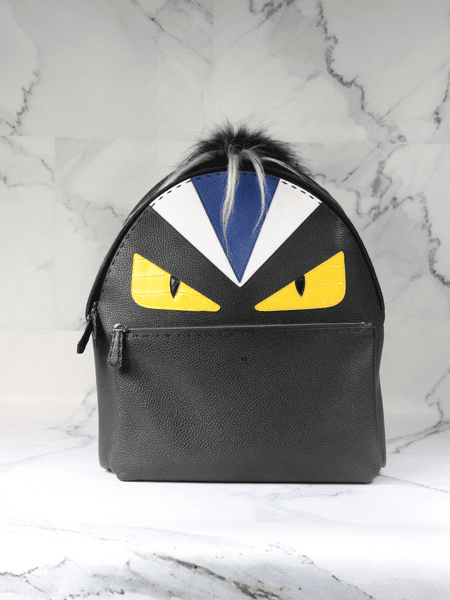 Mochila Fendi Bad Bugs Preta Ziv Club