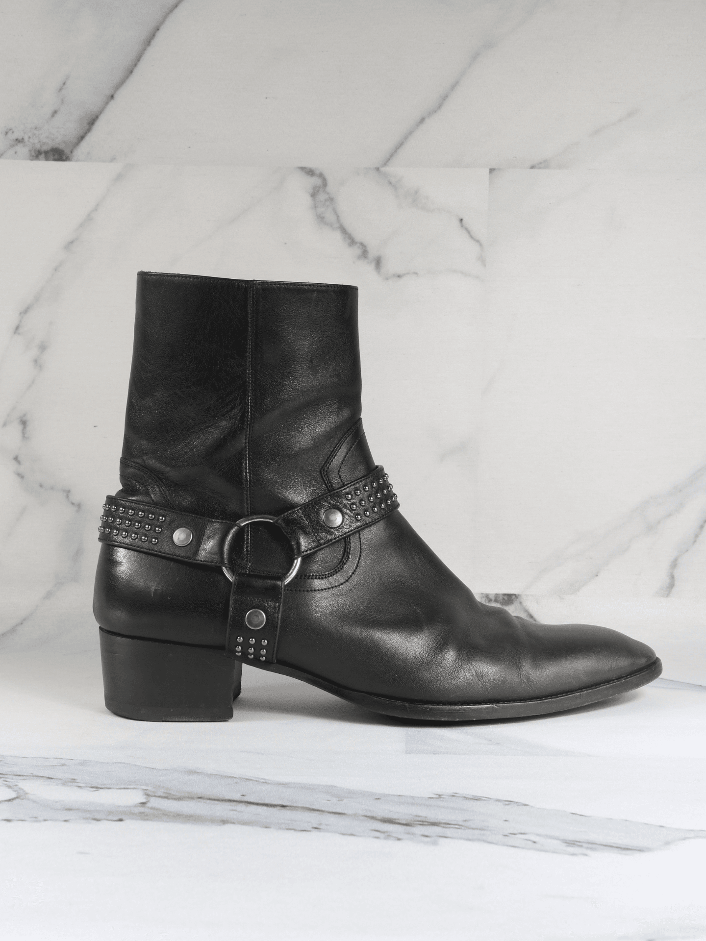 Bota Saint Laurent Wyatt Preta | Zivē Club