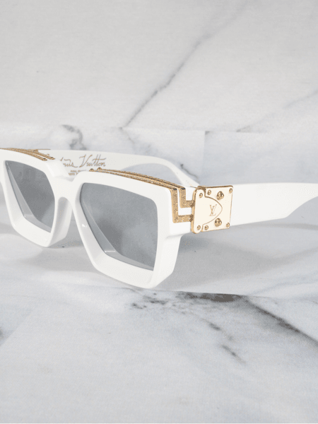 Óculos de Sol Louis Vuitton 1.1 Millionaires Branco | Zivē Club