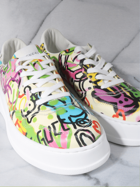 Tênis Gucci Chunky B GG Graffiti Branco - Main Image