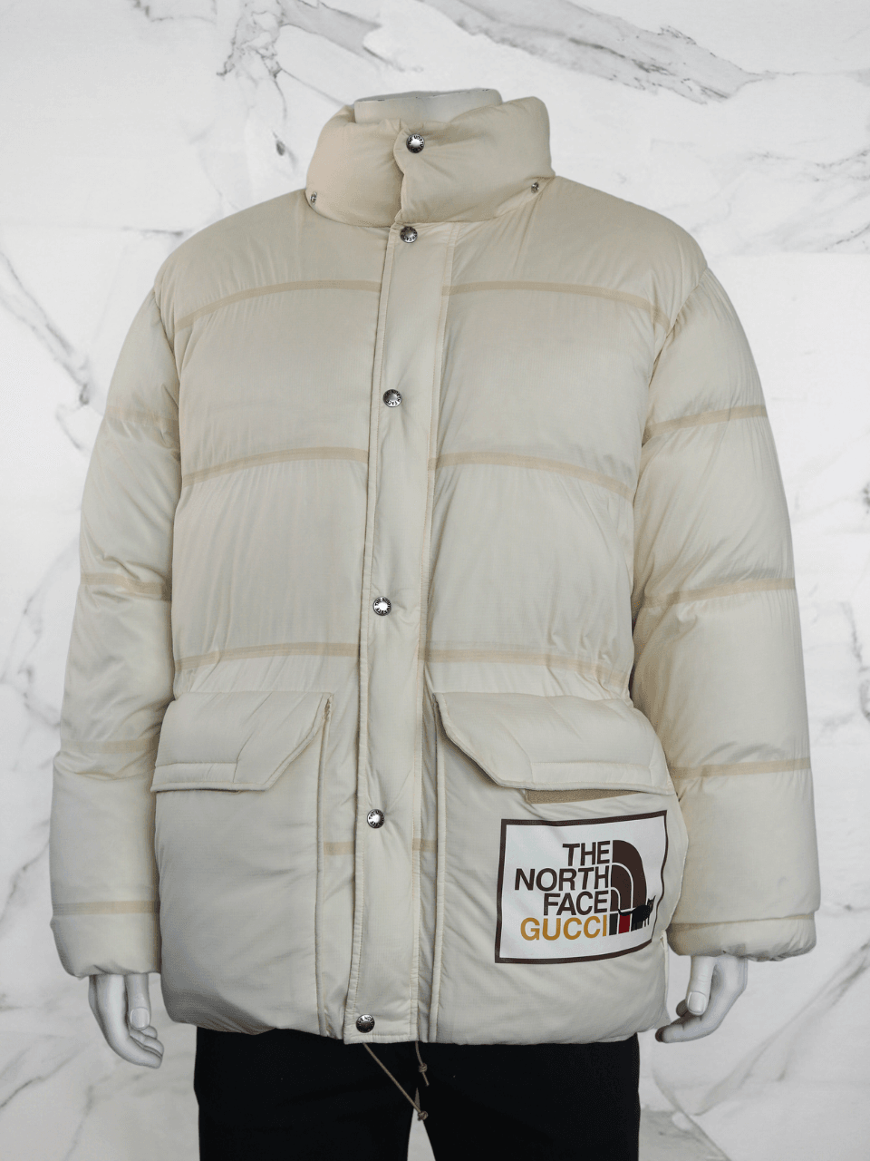 Casaco Gucci x The North Face Puffer Bege | Zivē Club