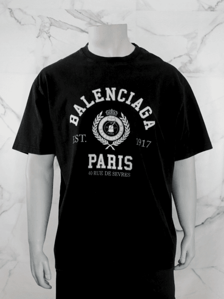 Camiseta Balenciaga College 1917 Paris Cinza | Zivē Club