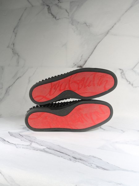 Tênis Slip On Christian Louboutin Roller Spikes Preto | Zivē Club
