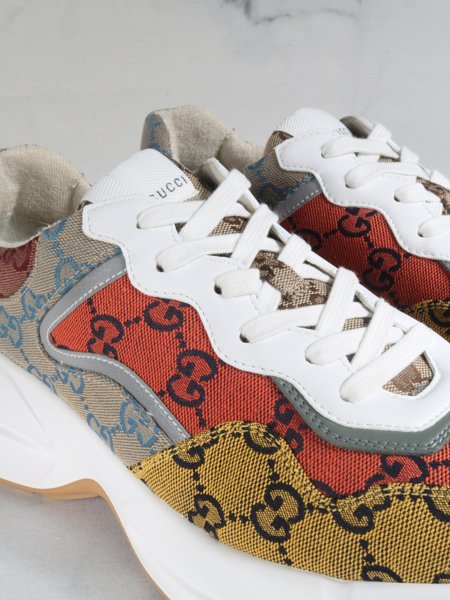Tênis Gucci Rhyton GG Multi Orange | Zivē Club