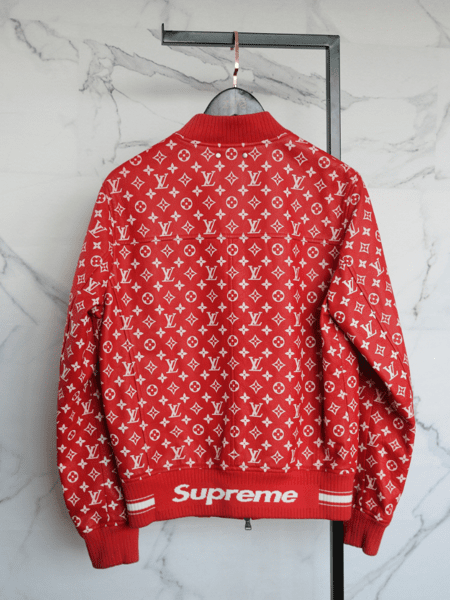 Jacket Lv Con Supreme Supreme X Louis Vuitton Leather Baseball