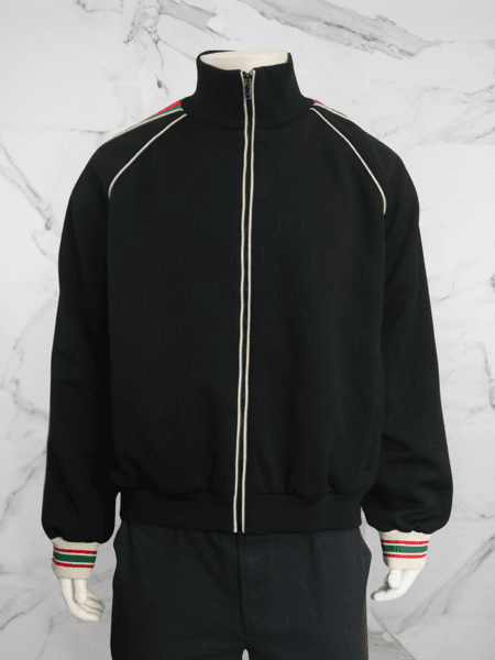 Jaqueta Gucci GG Monogram Web Preta | Zivē Club