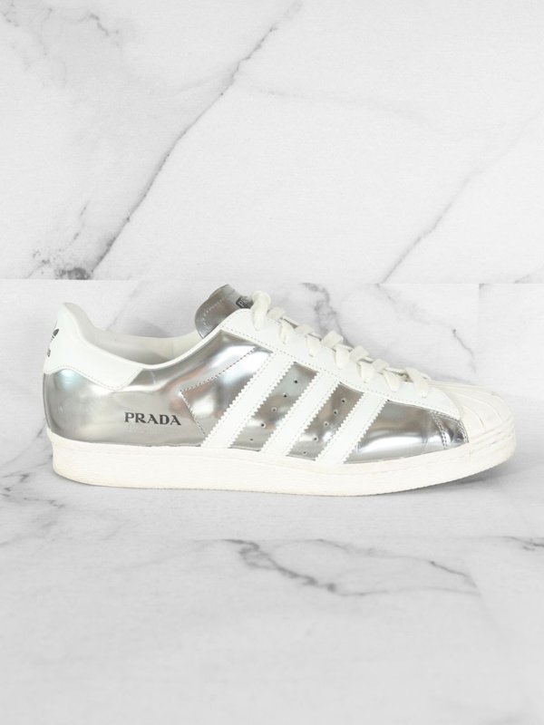 Tênis Prada x Adidas Superstar Prata | Zivē Club