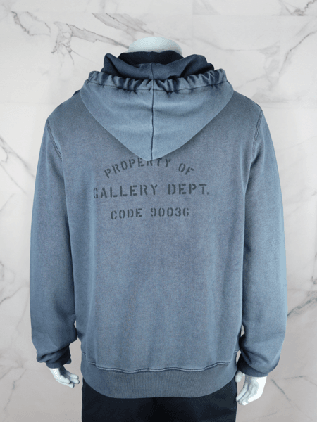 Moletom Lanvin x Gallery Dept. Worn Paint Logo Cinza | Zivē Club