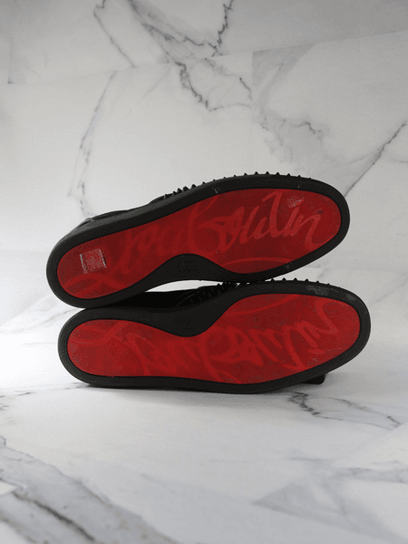 Tênis Slip On Christian Louboutin Fun Sailor Spikes Preto | Zivē Club
