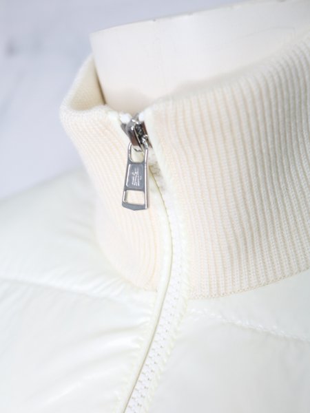 Jaqueta Moncler Cardigan Tricot Bege | Zivē Club
