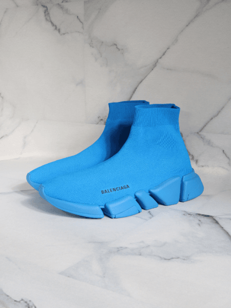 Tênis Balenciaga Speed Trainer Azul | Zivē Club