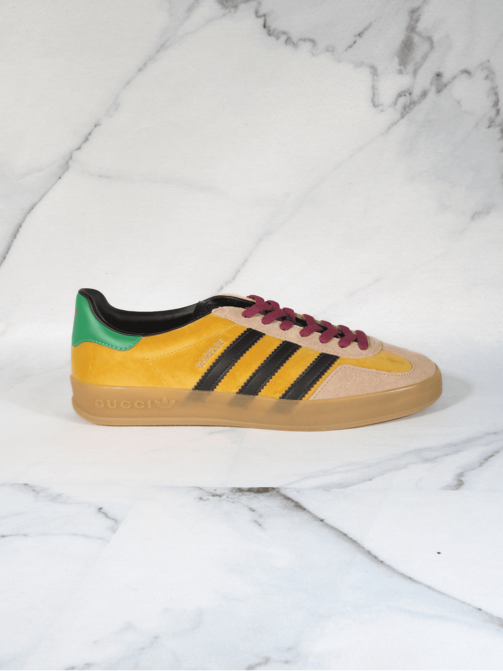 Tênis Gucci x Adidas Gazelle Suede Amarelo | Zivē Club