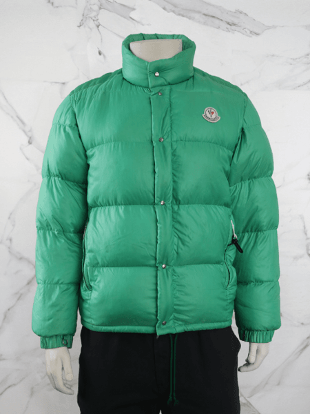 Moncler OLD ヴィンテージ スキーウェア グリーン M Casaco/Colete Moncler Patch Logo Verde | Zivē Club