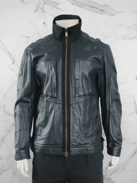 ジャケット・アウター archive ARMANI EXCHANGE Leather Jacket Jaqueta de Couro Armani Exchange Cinza | Zivē Club