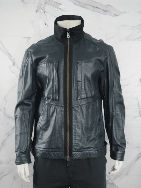 ジャケット・アウター archive ARMANI EXCHANGE Leather Jacket Jaqueta de Couro Armani Exchange Cinza | Zivē Club