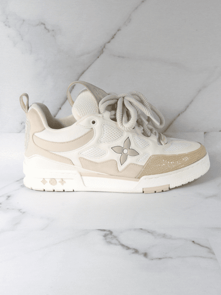 Tênis Louis Vuitton LV Skate Bege | Zivē Club